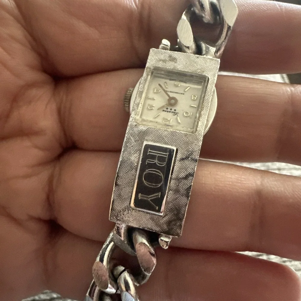 Works VTG Lucerne Swiss Silver Manual Wind Women Bracelet Watch For ROY Fit 6.25
